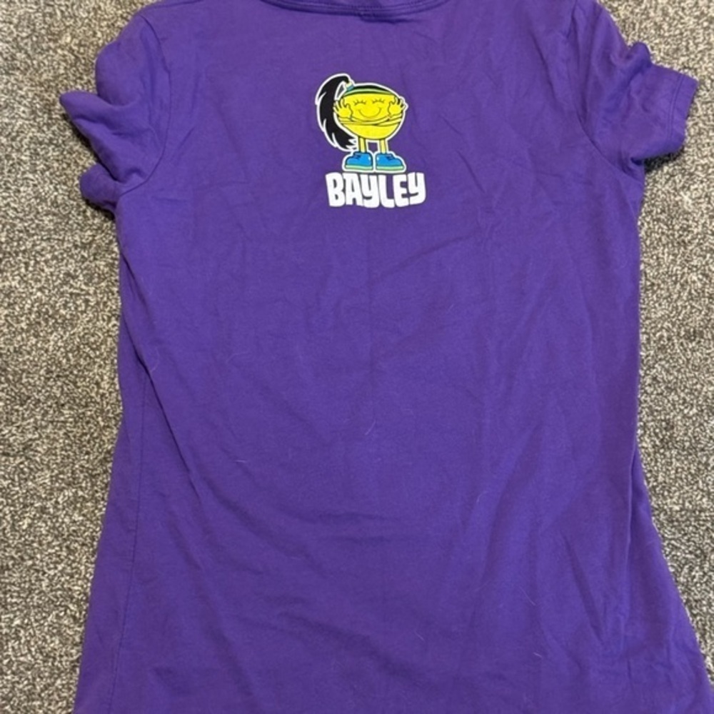 WWE Baylee Hug Like A Champ Purple short sleeve T-shirt size 2XL - Picture 3 of 4